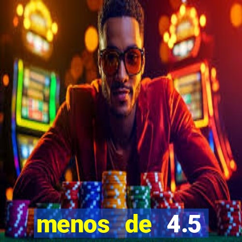 menos de 4.5 escanteios o que significa